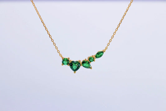 Collier Coeur Vert