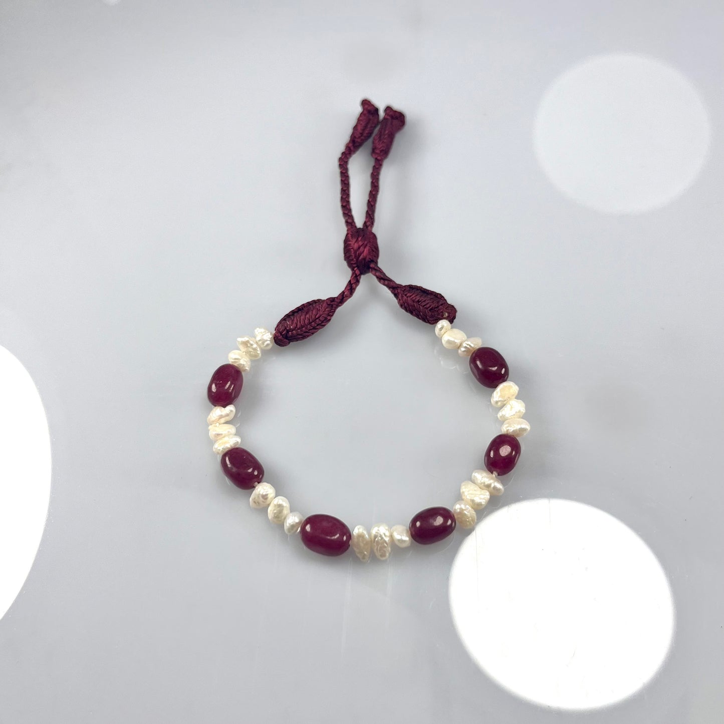 Bracelet Jade Rouge