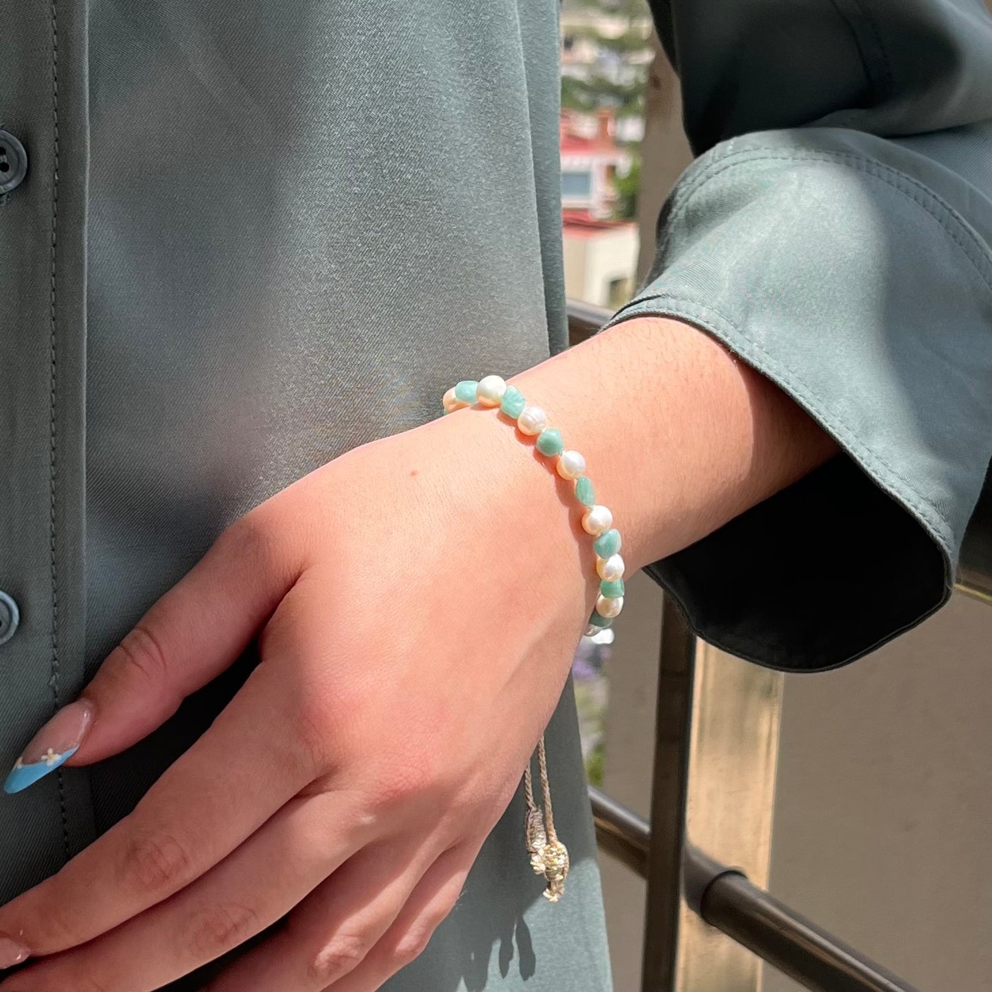 Bracelet Perles et Amazonite